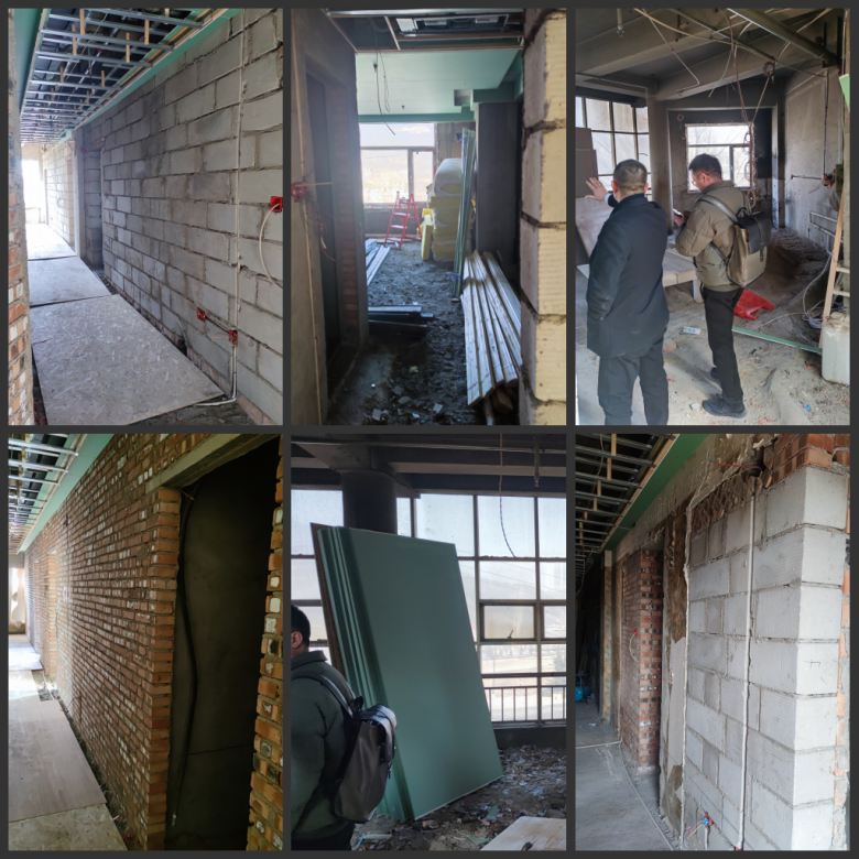 20230201/63da8bd90698b.jpg 博菲克設(shè)計(jì)師抵達(dá)平?jīng)鼍频瓴榭囱b修現(xiàn)場.jpg